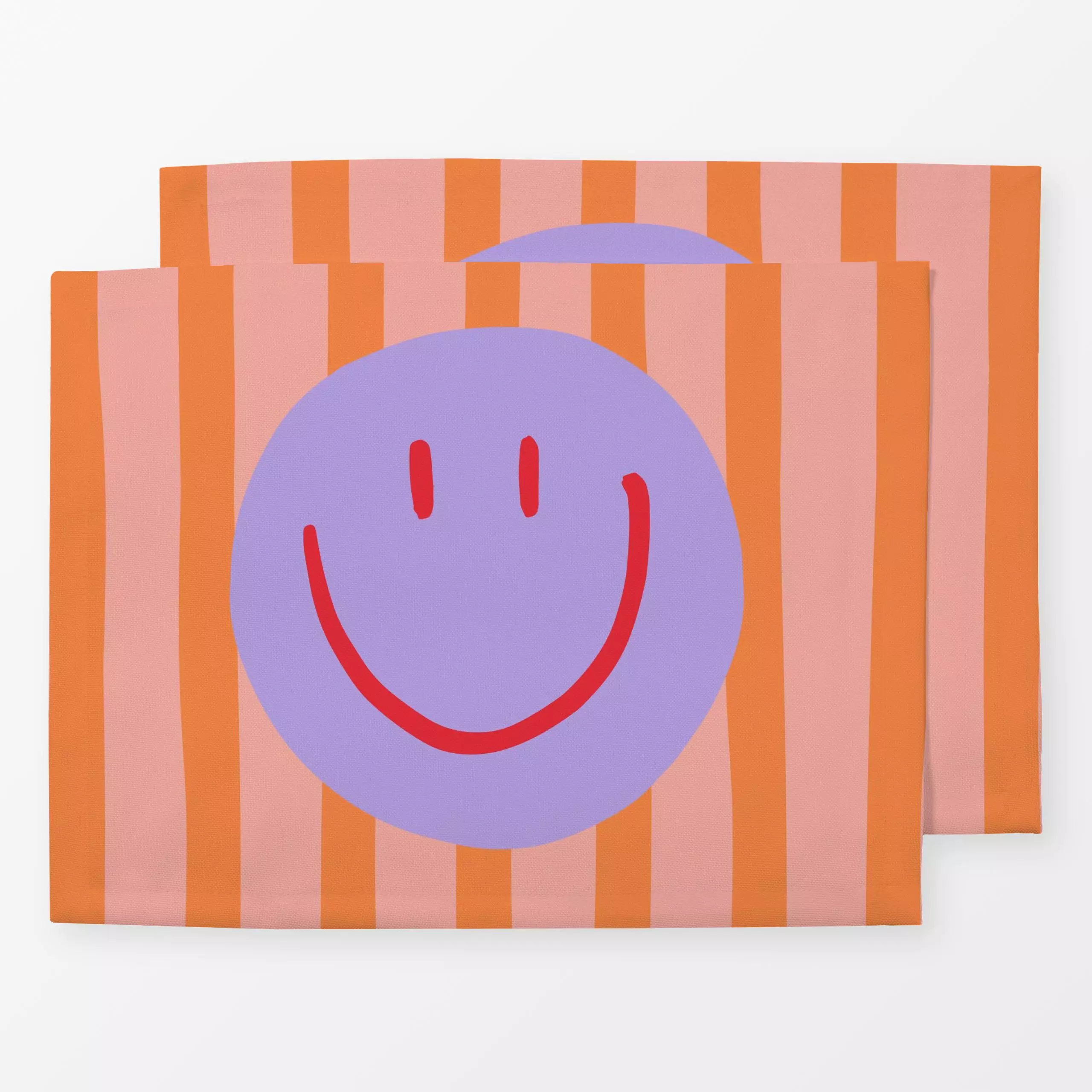 Tischset Smile StripesSmiley, Sommer, von Kruth Design