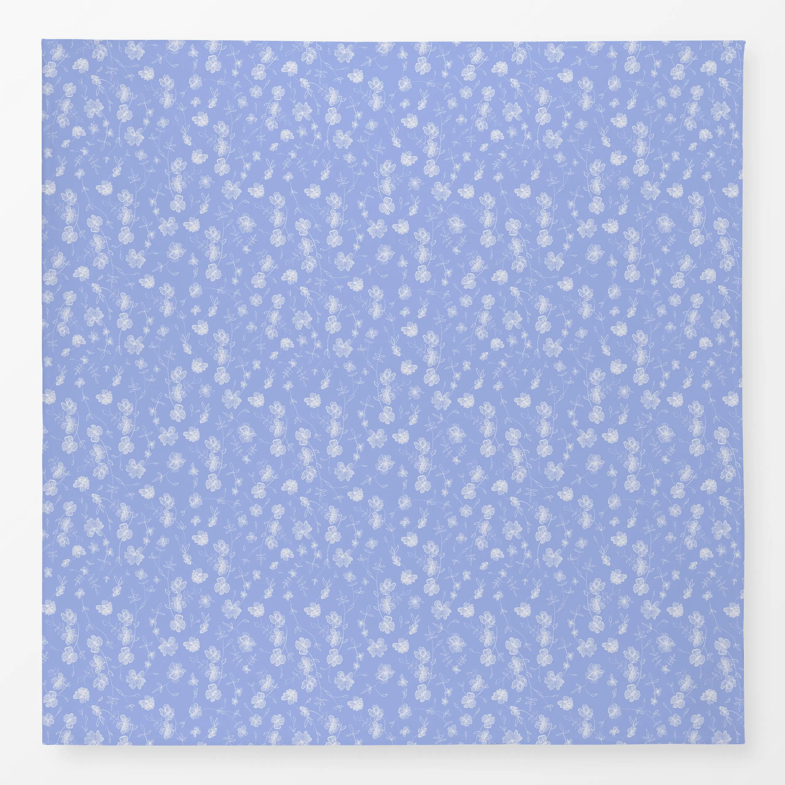 Tischdecke Blumenmuster Blau, Blumen, gemustert, Sommer, von Sophie Augustin Illustration