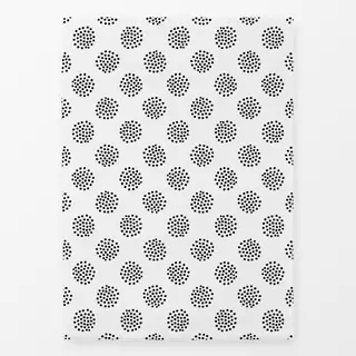 Geschirrtuch Dotty Dots schwarzweiß