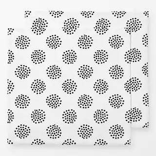 Servietten Dotty Dots schwarzweiß