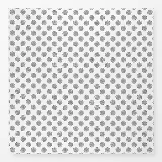 Tischdecke Dotty Dots schwarzweiß