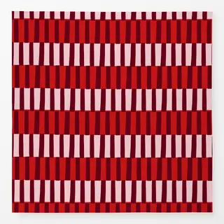 Tischdecke Blockstreifen Beerenrot