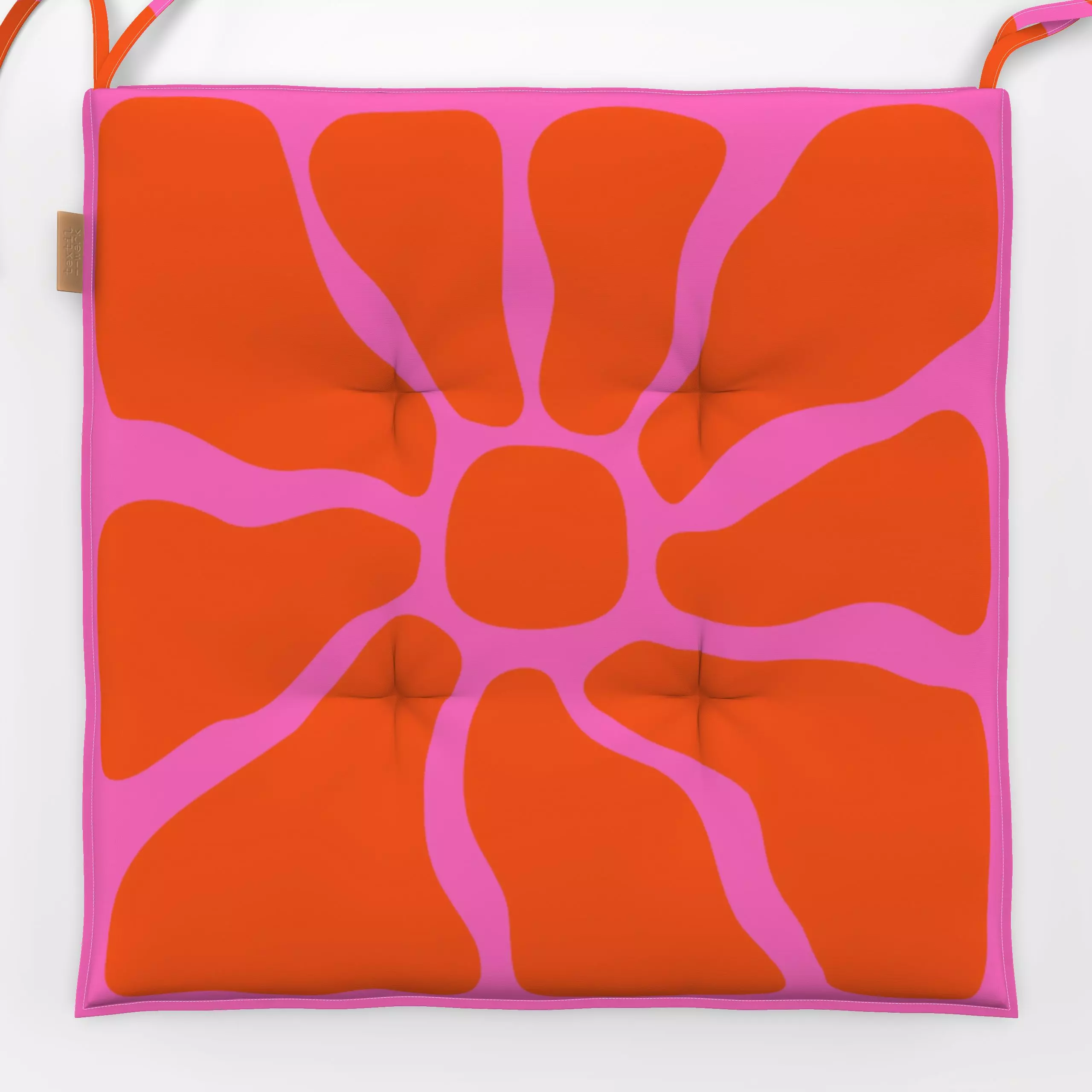 Sitzkissen Sommer Blumen Pink 4 - Blumen & Florales, Symbole & Muster, Pflanzen & Botanik - von „Uta Naumann"; abstrakt, Blu...