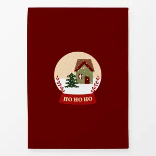 Geschirrtücher Schneekugel Ho Ho Ho