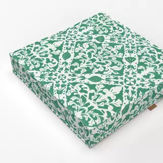 Bodenkissen Ornament Fliese Minze Grün