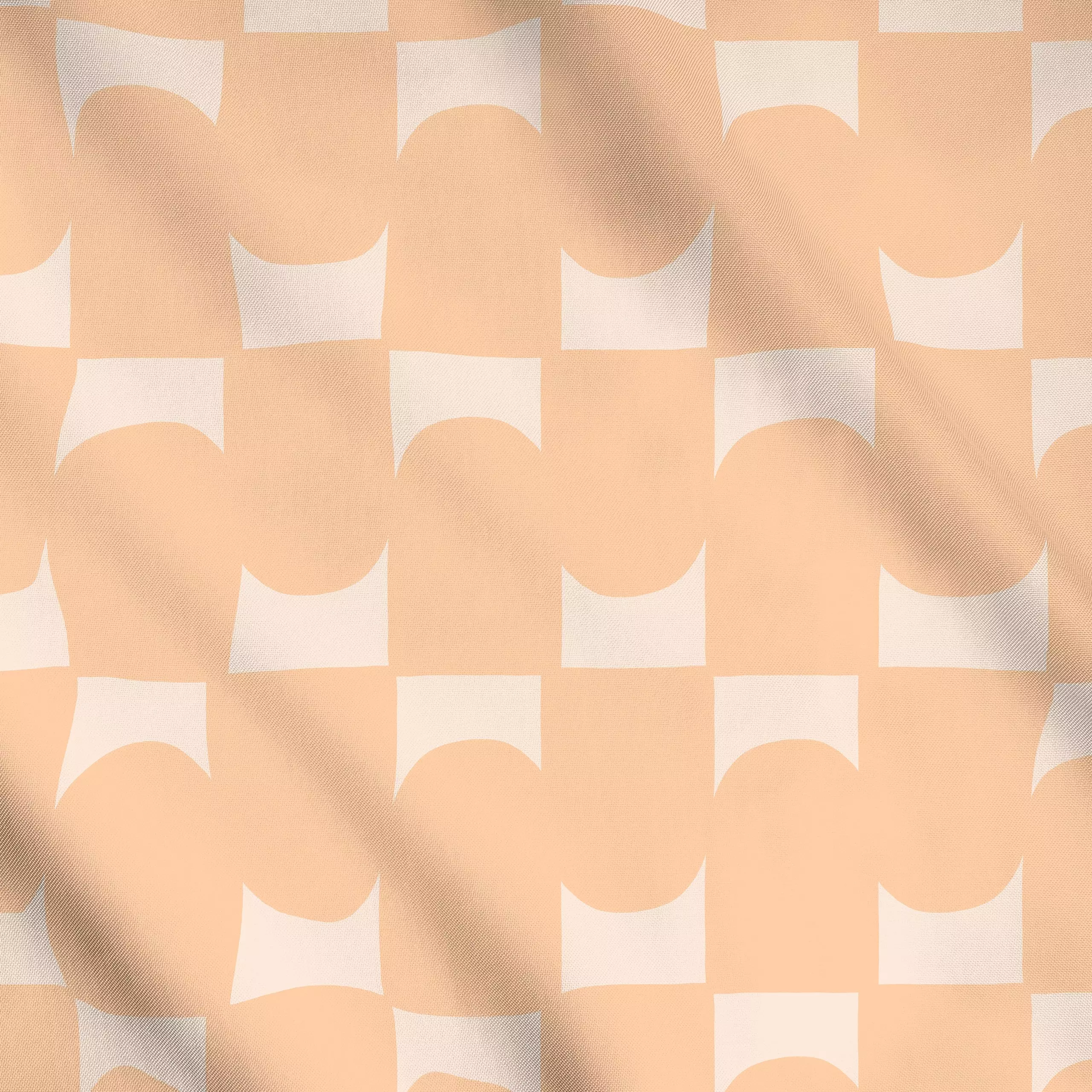 Meterware Kacheln Apricot, gemustert, Sommer, von Maren Gross