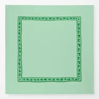 Tischdecke Rahmen grün