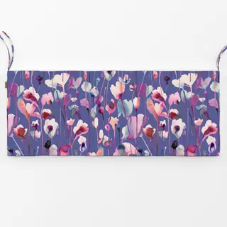 Bankauflage Aquarell Wild Flowers Lilac