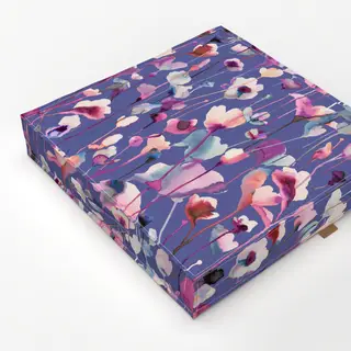 Bodenkissen Aquarell Wild Flowers Lilac