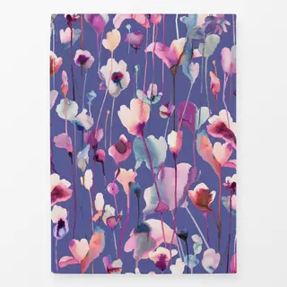 Geschirrtücher Aquarell Wild Flowers Lilac