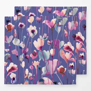 Servietten Aquarell Wild Flowers Lilac