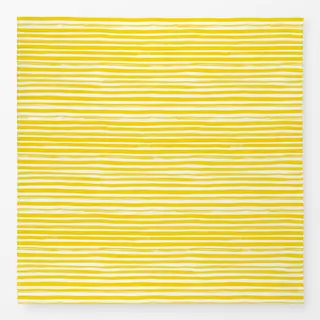 Tischdecke Tusche Streifen gelb weiß