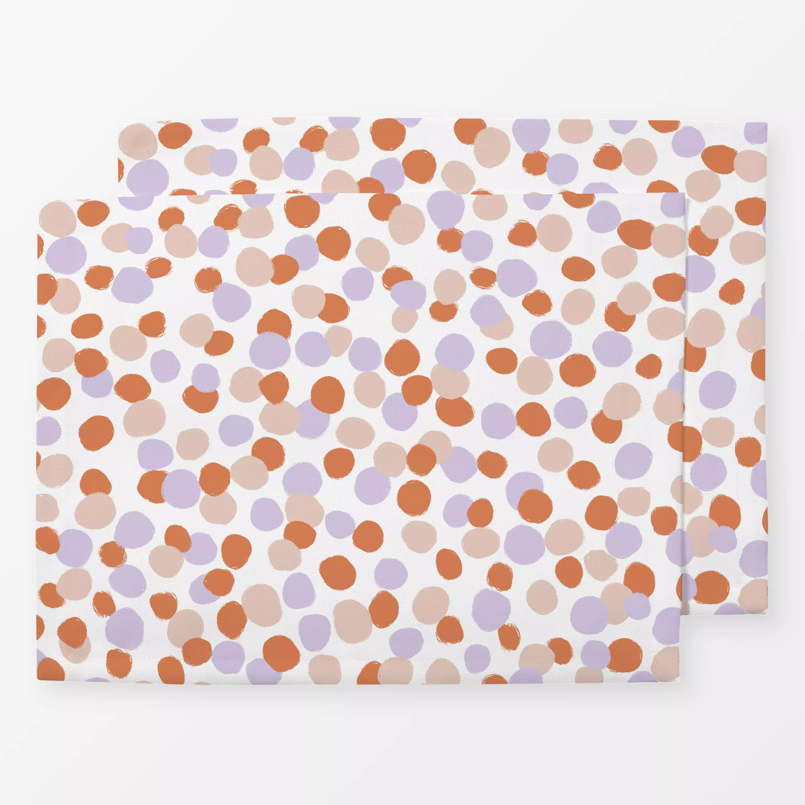 Tischset Lilac Happy Dots - Symbole & Muster - von „Studio ROSAGRAU"; Muster