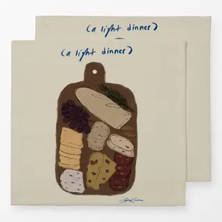 Servietten A Light Dinner Charcuterie