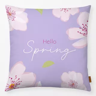Kissen Hello Spring lila
