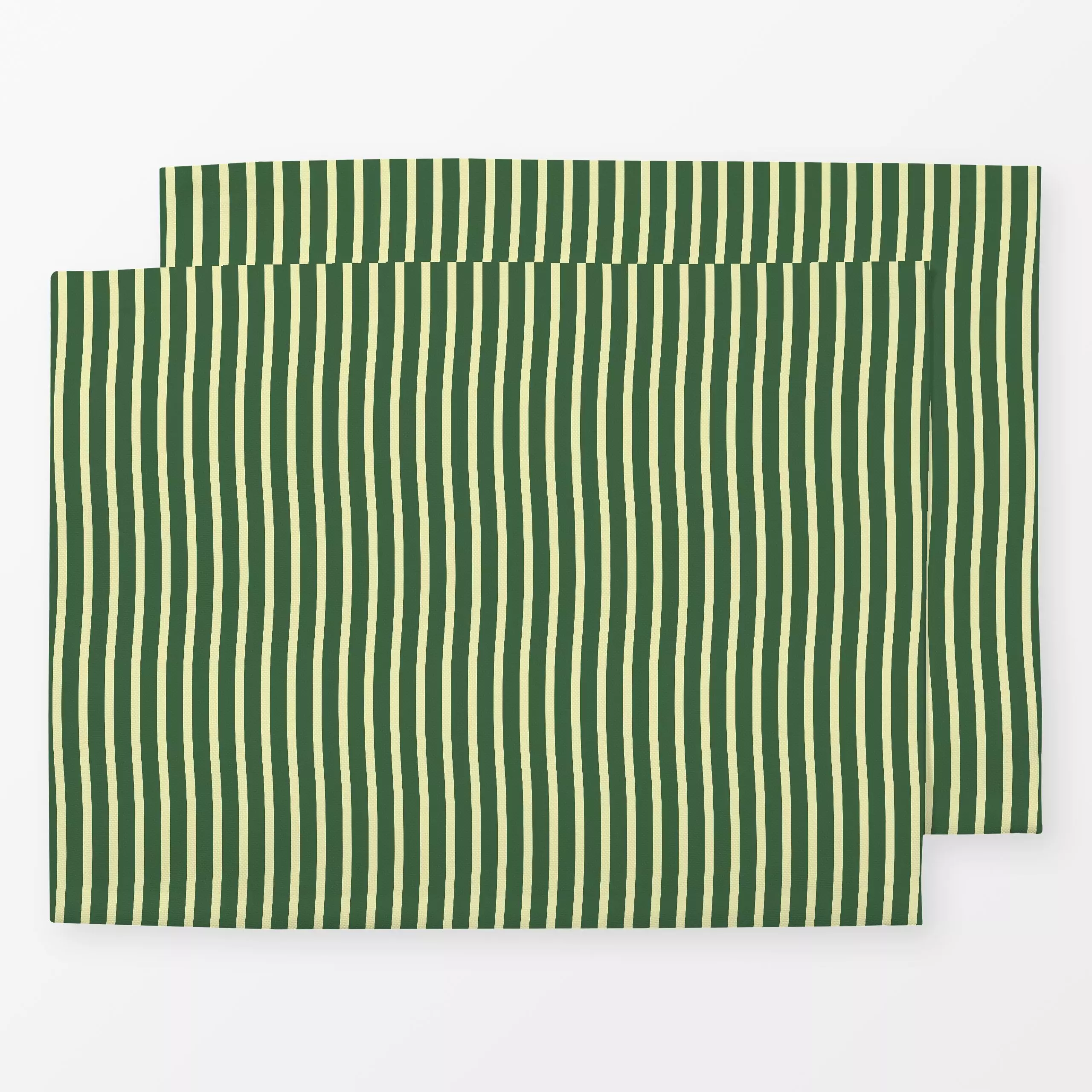 Tischset Ombrelloni - Sommer, Symbole & Muster - von „Karen Menzenbach"; Linien, Streifen, Garten, Sommer, mediterran, gelb,...