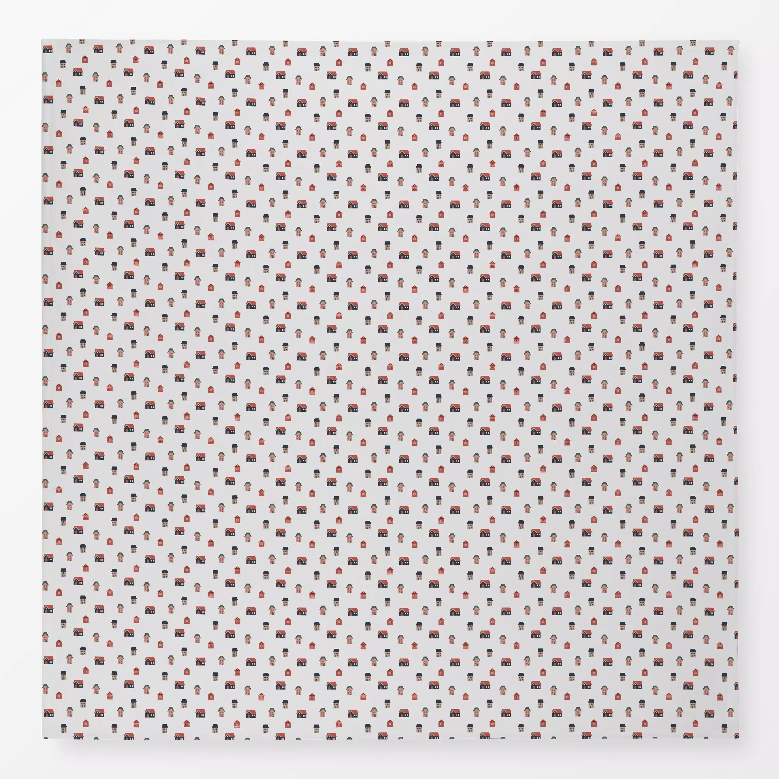 Tischdecke Muster Häuser - Weihnachten, Symbole & Muster - von „Kerstin Ax"; Muster, skandinavisch, Weihnachten, Haus, skand...