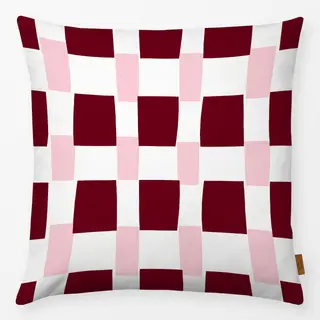 Kissen Karo Blush & Beerenrot