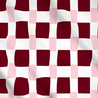 Meterware Karo Blush & Beerenrot