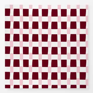 Tischdecke Karo Blush & Beerenrot