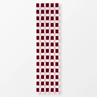 Tischläufer Karo Blush & Beerenrot