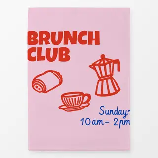 Geschirrtücher Brunch Club