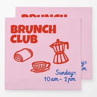 Servietten Brunch Club