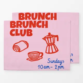 Tischset Brunch Club