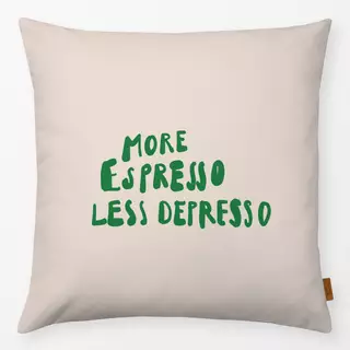 Kissen More Espresso Green