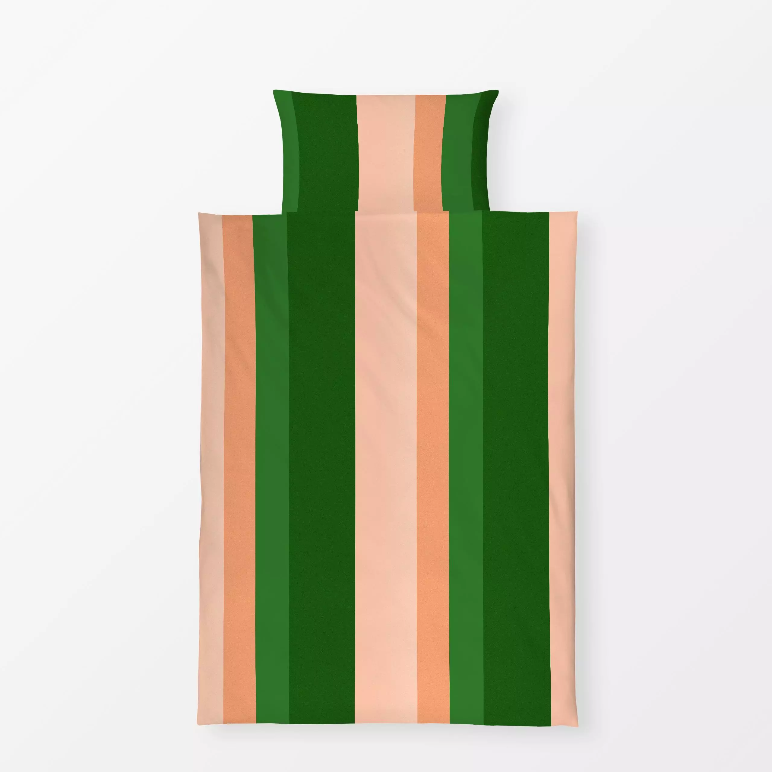 Bettwäsche Edel Colorblocking Streifen - Frühling, Symbole & Muster, Retro & Vintage - von „Maria Eugênia Zanchet"; Textur, ...