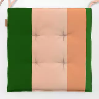 Sitzkissen Edel Colorblocking Streifen