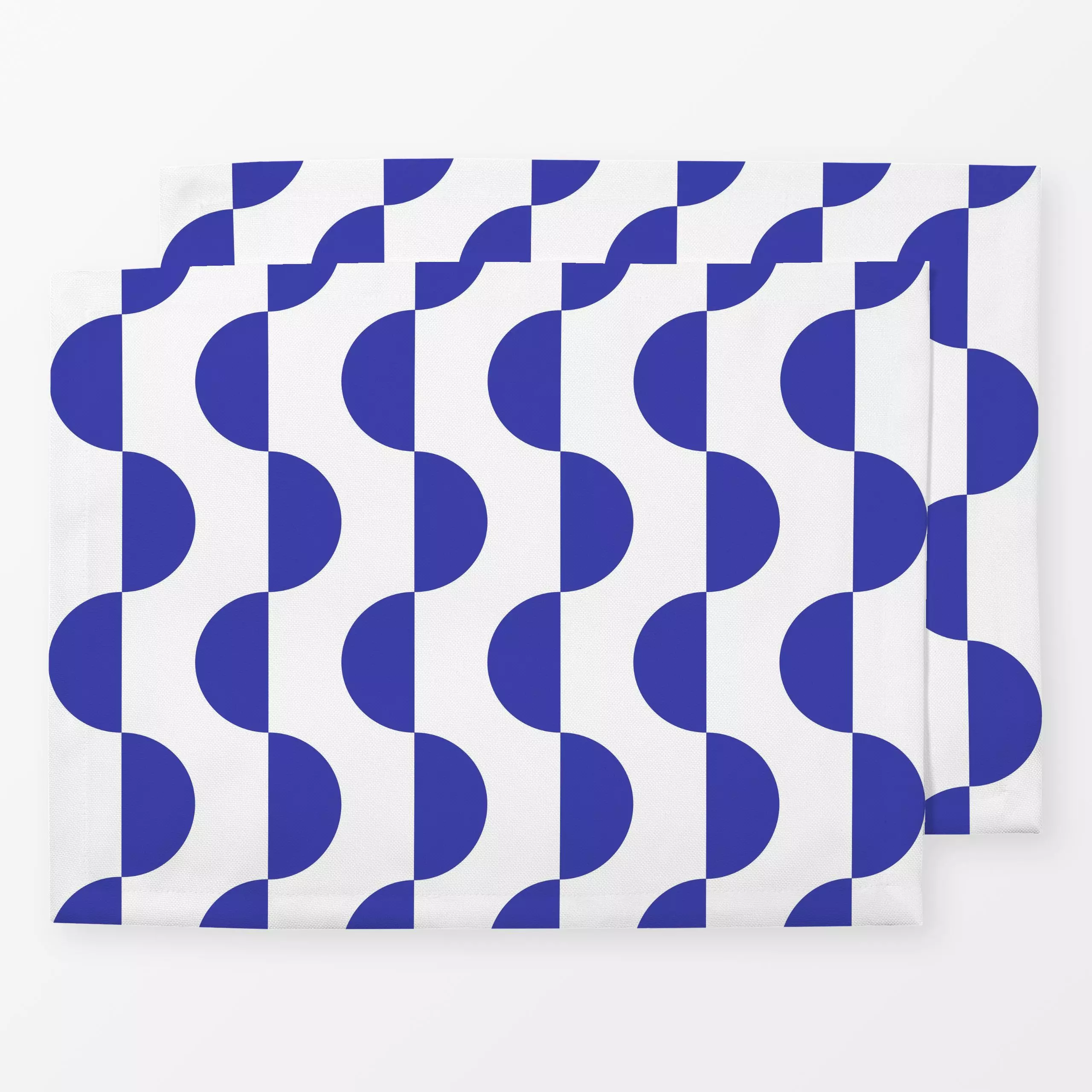 Tischset Portuguese Summer Big Waves - Sommer, Symbole & Muster - von „Carolin Vonhoff"; Muster, Sommer, Urlaub, blau, welle...