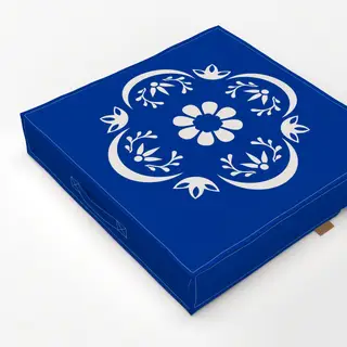 Bodenkissen Rosette Folkart