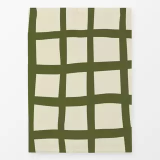 Geschirrtücher Gitter Beige Green