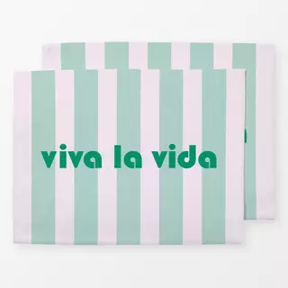 Tischset Viva La Vida Rayas turquesa