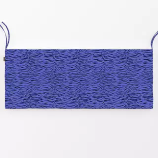 Bankauflage Tiger Pattern blue