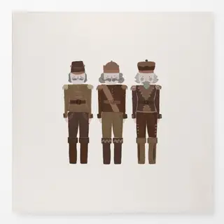 Tischdecke Nussknacker braun