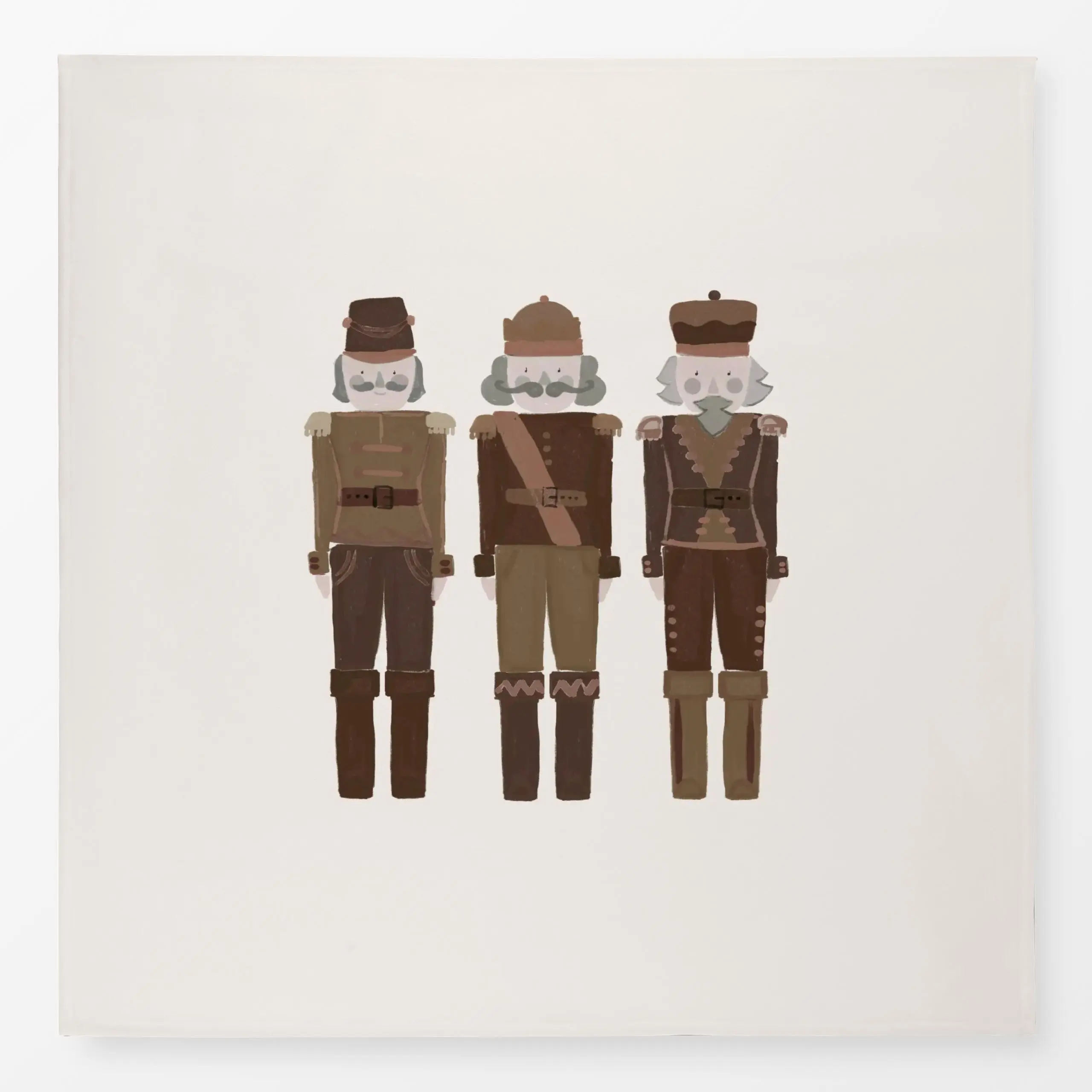 Tischdecke Nussknacker braun - Weihnachten - von „Kruth Design"; Nussknacker, Weihnachten, trend, weihnachtlich, Weihnachtsd...