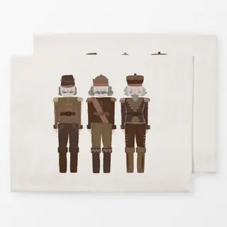 Tischset Nussknacker braun