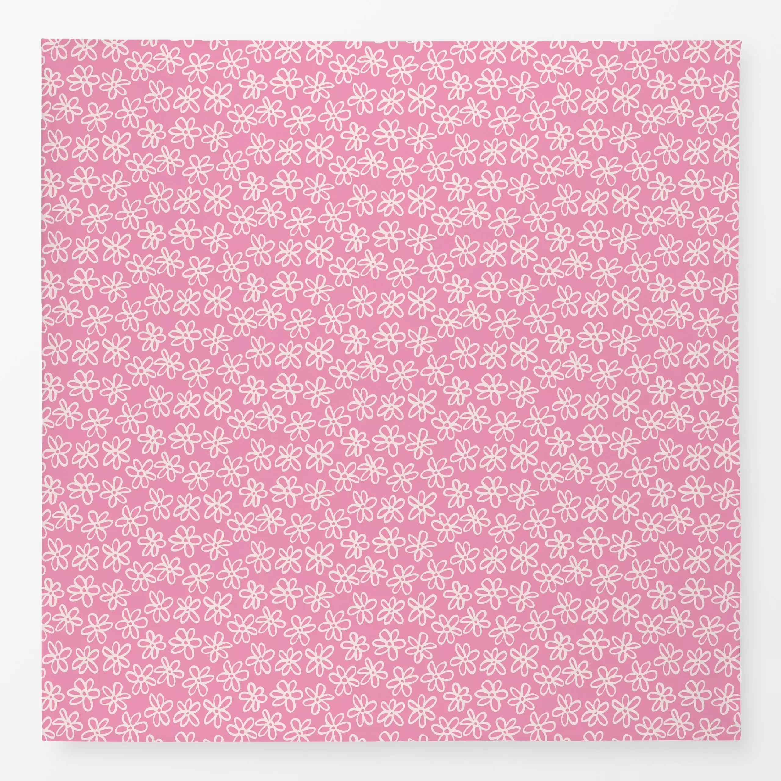 Tischdecke Blumen Muster Beige Pink, Blumen, gemustert, fürs Kinderzimmer, Frühling, von Kathrin Woo
