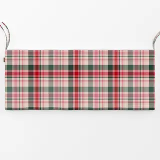 Bankauflage Xmas - Plaid rot-grün