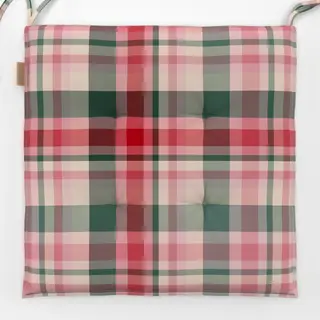 Sitzkissen Xmas - Plaid rot-grün