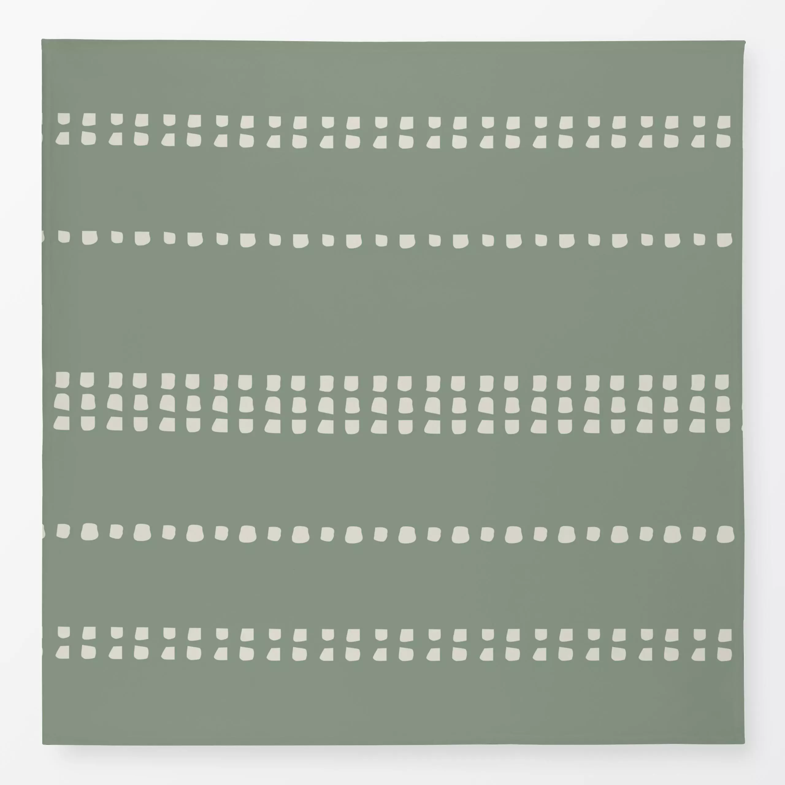 Tischdecke Sardinien Streifen Olivegrün - Sommer, Symbole & Muster - von „Alisa Knöß“; Punkte, Streifen, Garten, beige, grun...