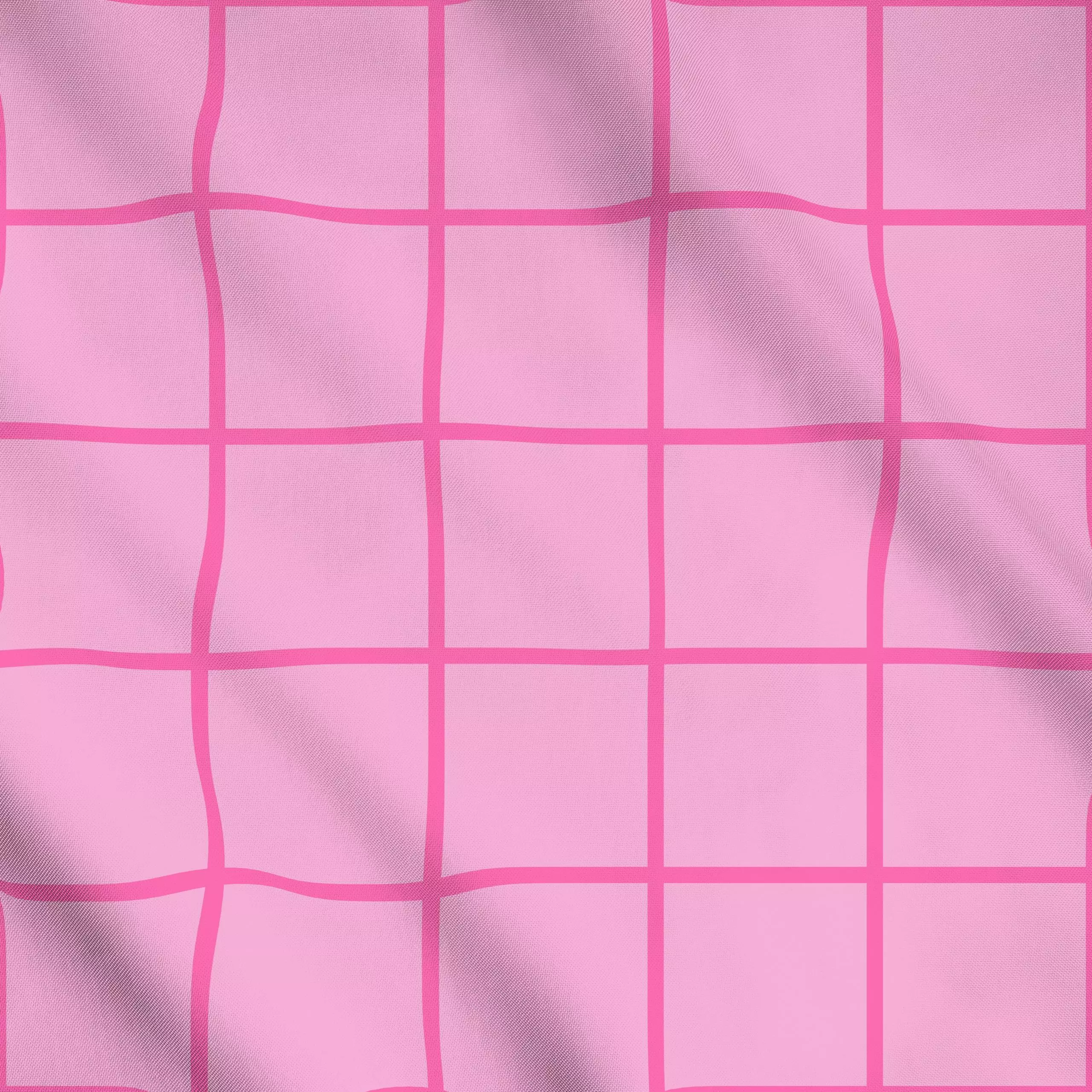 Meterware Pink & Rosa Grid, gemustert, von Lisa Jasmin Bauer