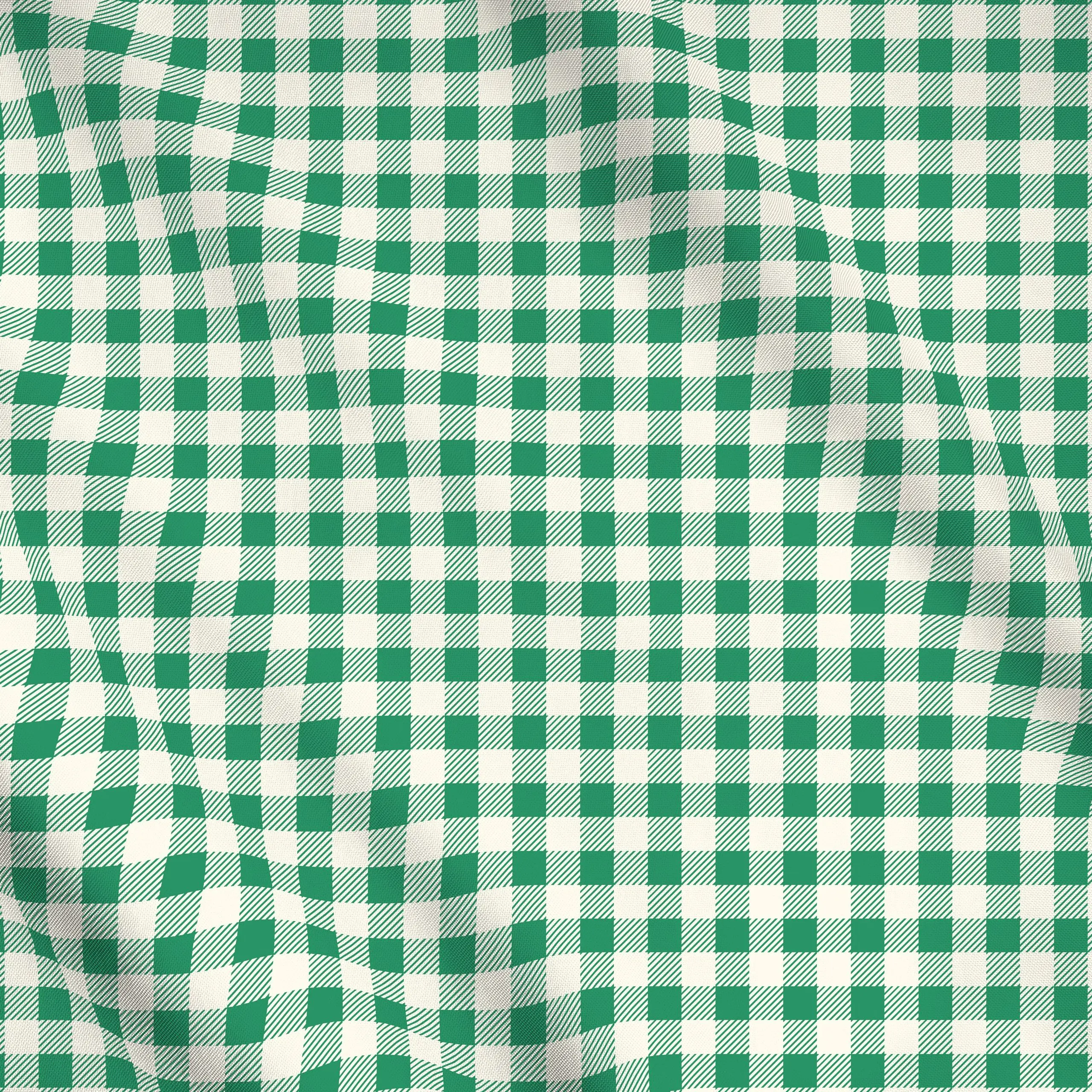 Meterware Picnic Karo Grün Klein, gemustert, Ostern, von Studio ROSAGRAU