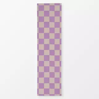 Tischläufer Schachbrett flieder