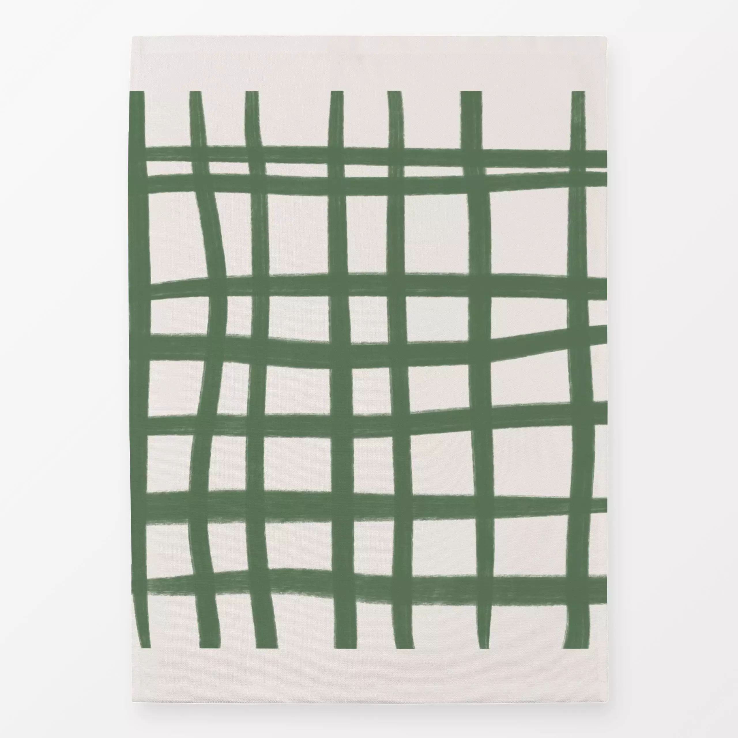 Geschirrtücher Grid grün - Symbole & Muster - von „Kruth Design"; Muster, Streifen, modern, Herbst, Herbstdeko, schlicht, ge...