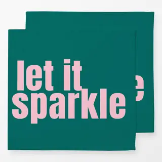 Servietten let it sparkle