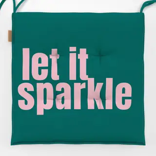 Sitzkissen let it sparkle