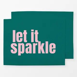 Tischset let it sparkle